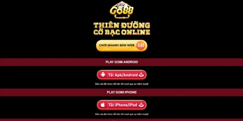 Tải app Go88 android với hệ điều hành Android 