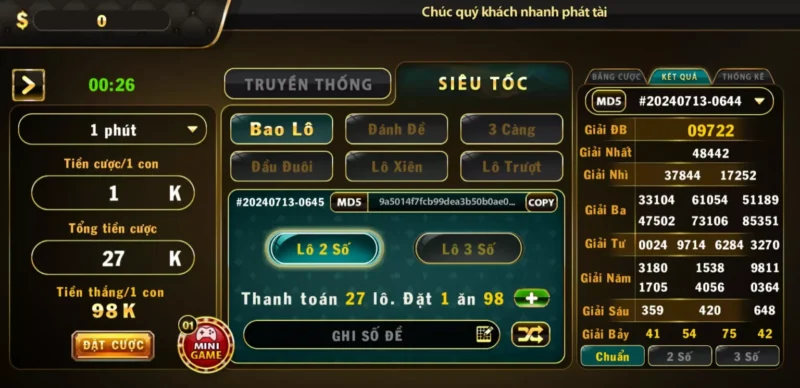 Những ưu điểm của game lô đề siêu tốc tại Go 88