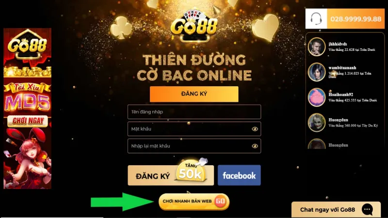 Điều kiện để người chơi nhận khuyến mãi nạp đầu thưởng 100% tại Go 88